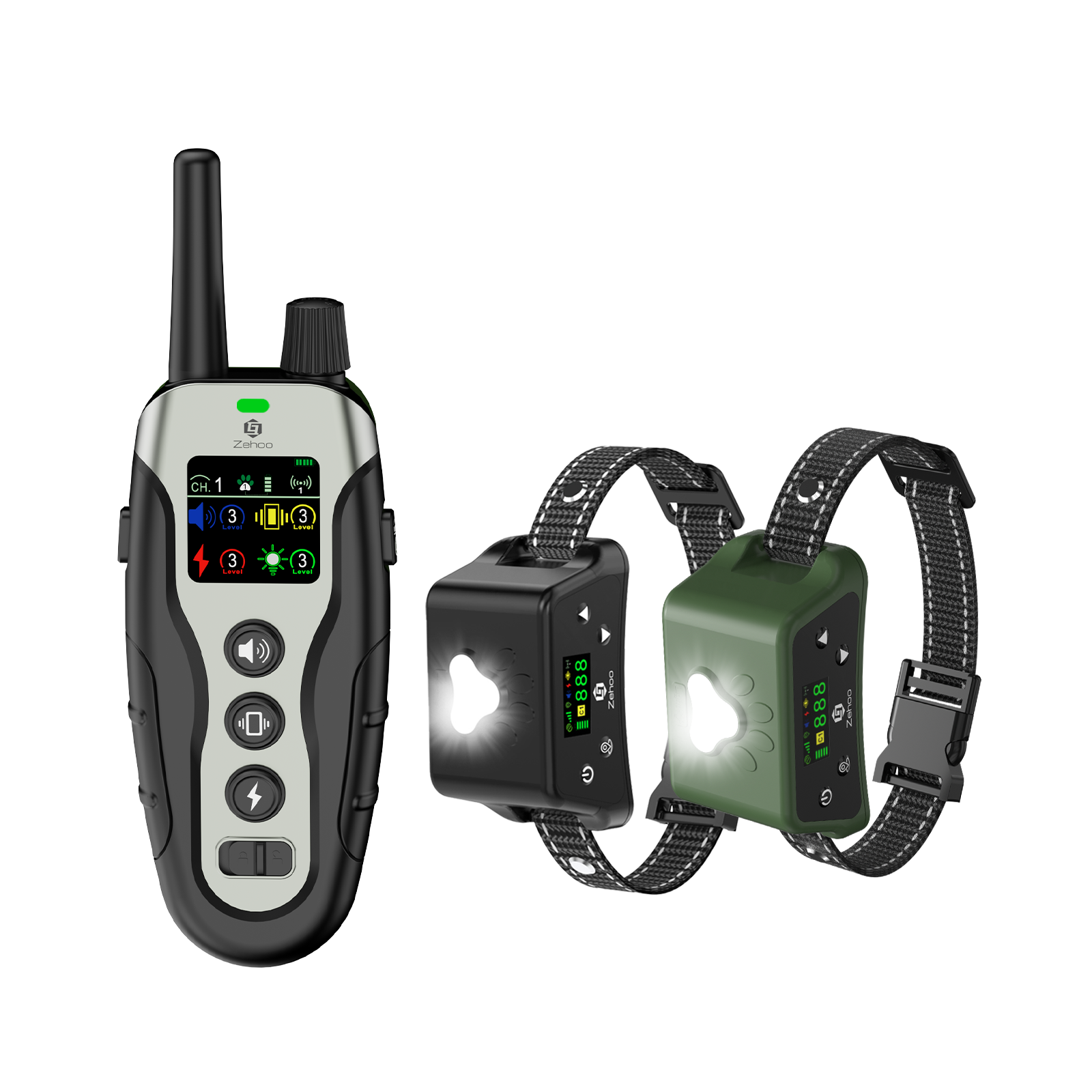 GPS Wireless Fencing and Remote Training 2-in-1( Black,2 Pack)