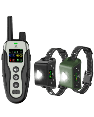 GPS Wireless Fencing and Remote Training 2-in-1( Black,2 Pack)